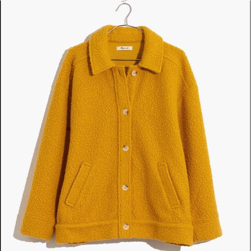 New Madewell Bouclé Bomber Jacket